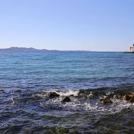 Seafront Beach Apartment - Directly At The Beach Zadar Exterior photo